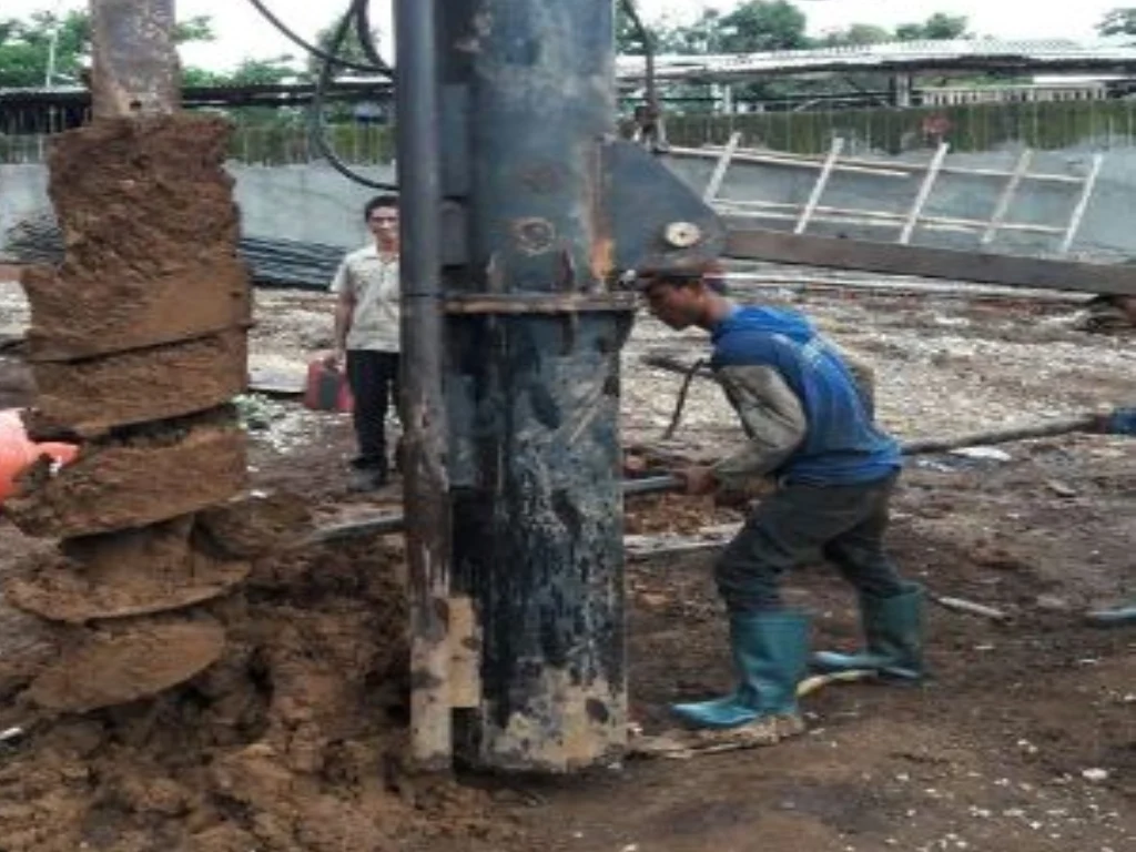 bore pile palu jasa pondasi bor pile dengan metode dry dan wash strauss pile mini crane di kota palu dan sekitarnya