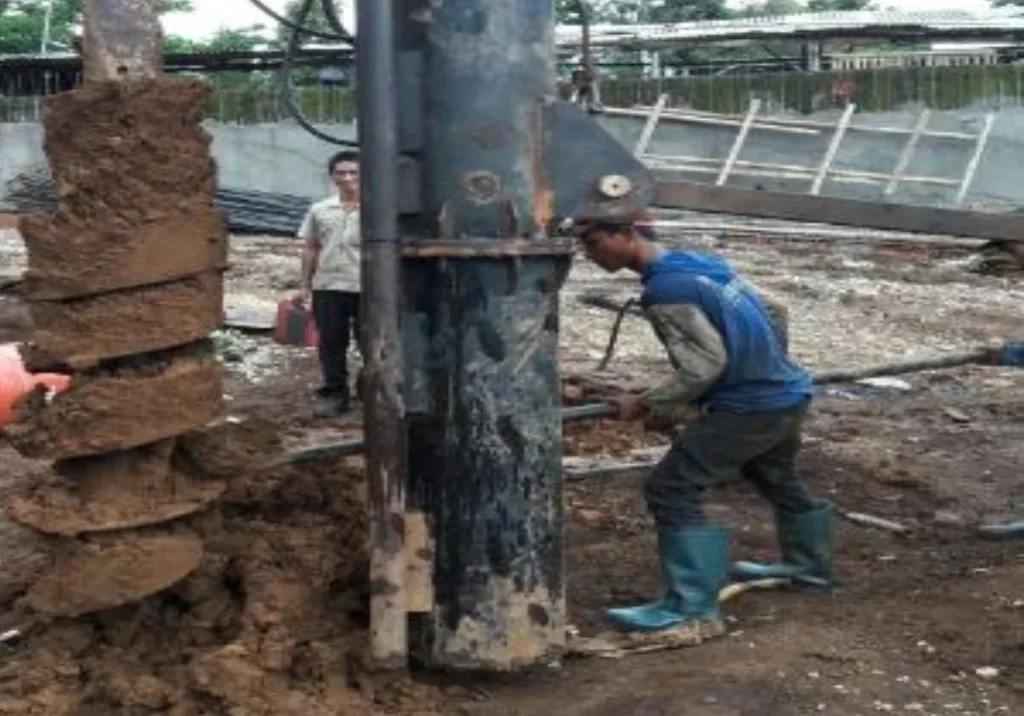 bore pile palu jasa pondasi bor pile dengan metode dry dan wash strauss pile mini crane di kota palu dan sekitarnya